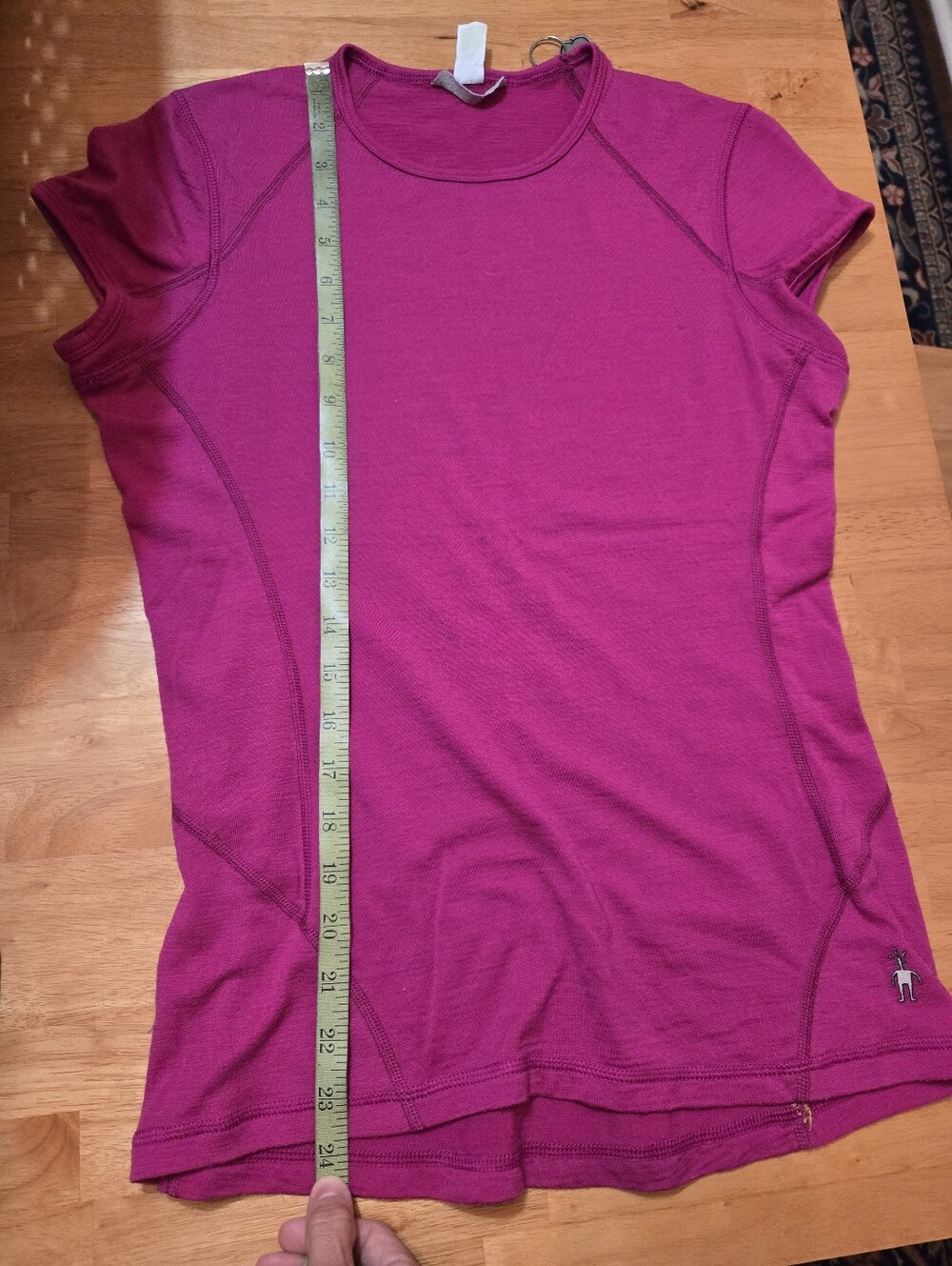 Smartwool Women's Short Sleeve Crew - Fuchsia - Picture 9 of 9
